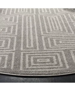 Safavieh Amherst Gray And Ivory 7' X 7' Round Area Rug -Chic Home Store 12025018 fpx