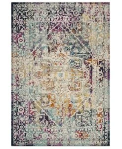 Safavieh Madison Ivory And Aqua 5'3 X 7'6 Area Rug