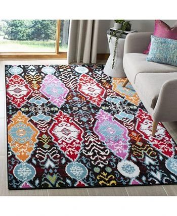Safavieh Cherokee Black And Red 5'1 X 7'6 Area Rug 9 Safavieh Cherokee Black And Red 5'1 X 7'6 Area Rug - Image 7