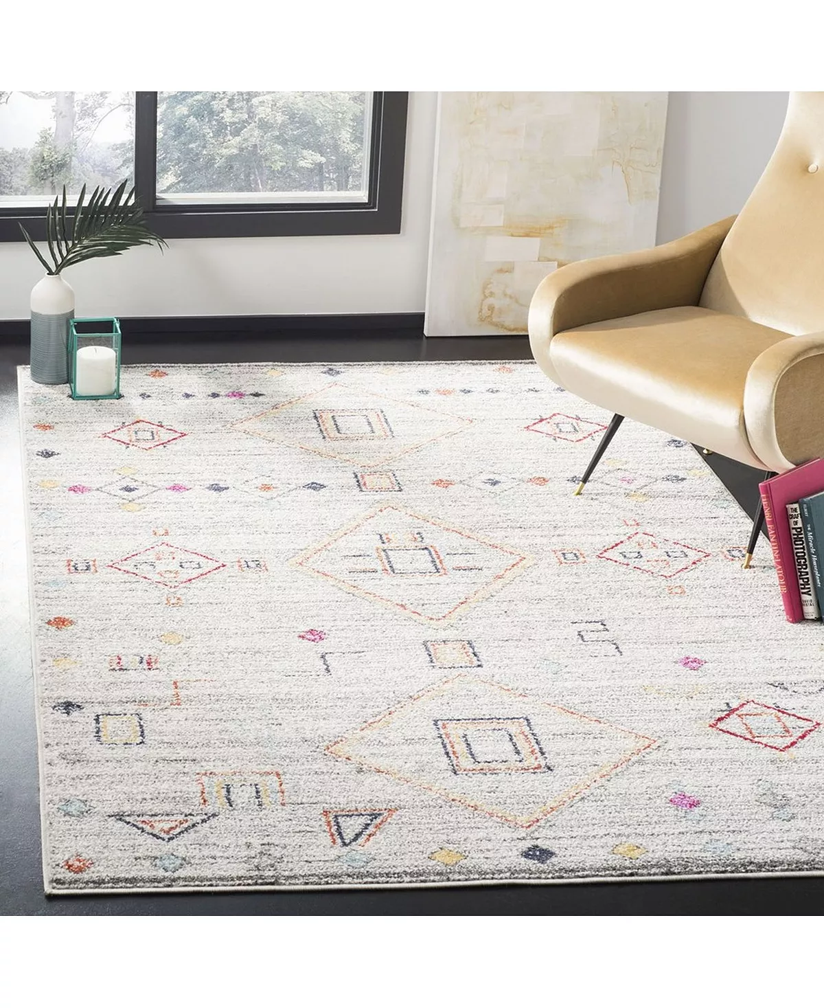 Safavieh Adirondack Light Gray And Red 5'1 X 7'6 Sisal Weave Area Rug 6 Safavieh Adirondack Light Gray And Red 5'1 X 7'6 Sisal Weave Area Rug - Image 4