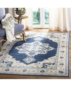 Safavieh Brentwood Navy And Creme 5'3 X 7'6 Area Rug -Chic Home Store 12029041 fpx