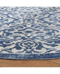 Safavieh Brentwood Navy And Creme 6'7 X 6'7 Round Rug -Chic Home Store 12029096 fpx