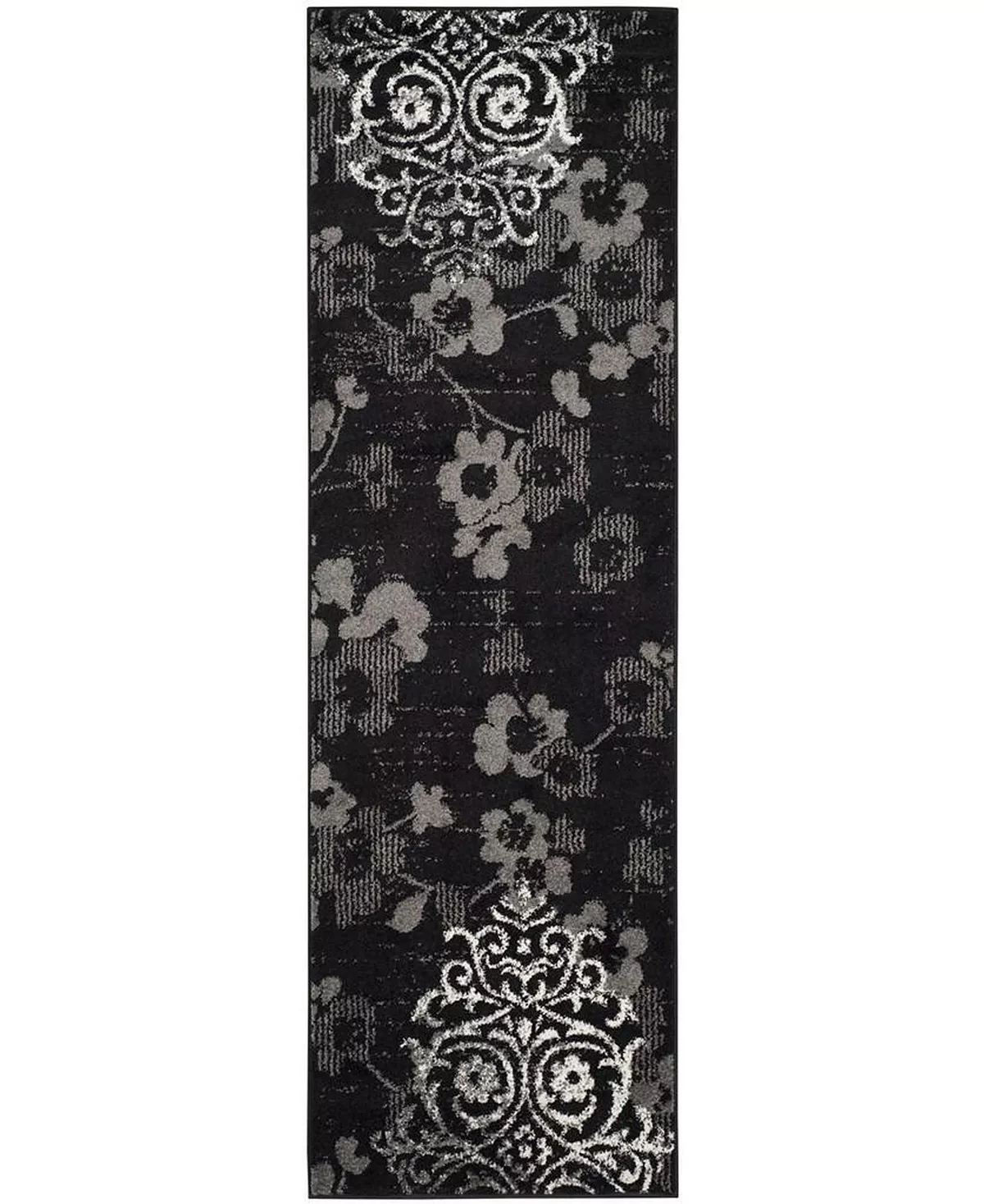 Safavieh Adirondack Black And Silver 2'6 X 8' Runner Area Rug 6 Safavieh Adirondack Black And Silver 2'6 X 8' Runner Area Rug - Image 4