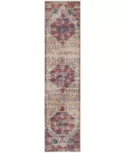 Safavieh Merlot Cream And Multi 2' X 8' Runner Area Rug -Chic Home Store 12142950 fpx