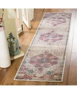Safavieh Merlot Cream And Multi 2' X 8' Runner Area Rug -Chic Home Store 12219052 fpx
