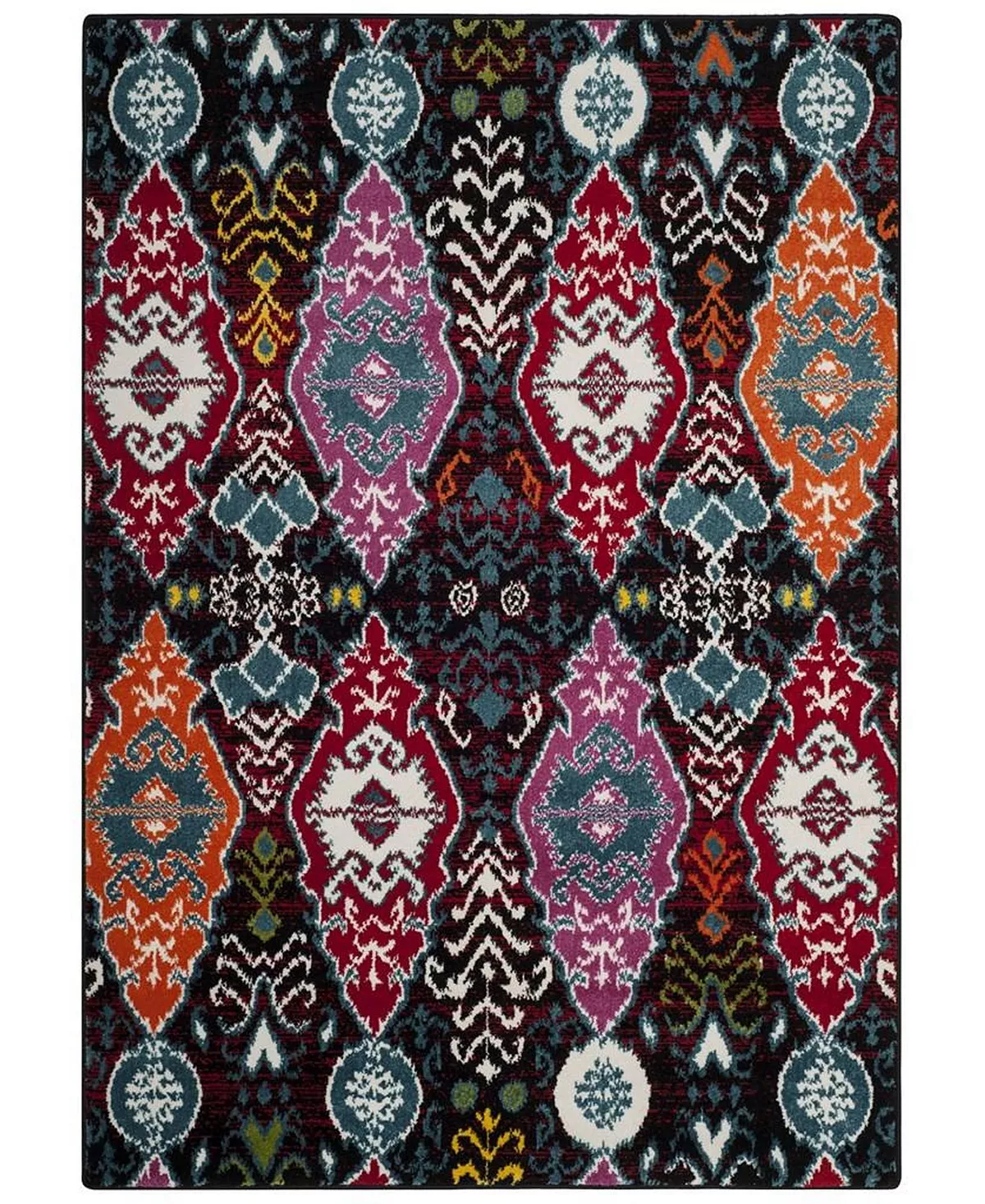Safavieh Cherokee Black And Red 5'1 X 7'6 Area Rug 10 Safavieh Cherokee Black And Red 5'1 X 7'6 Area Rug - Image 8