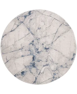 Safavieh Meadow Navy And Ivory 6'7 X 6'7 Round Area Rug -Chic Home Store 12222148 fpx