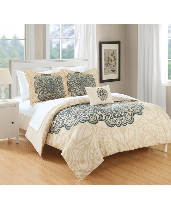 Chic Home Mindy 6 Piece Twin Bed In A Bag Duvet Set 7 Chic Home Mindy 6 Piece Twin Bed In A Bag Duvet Set - Image 5