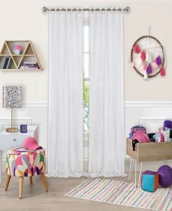 Elrene Greta 50 X 95 Crushed Sheer Curtain Panel -Chic Home Store 12241055 fpx