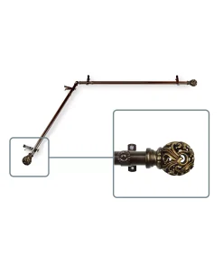 Rod Desyne Adora 13/16 Corner Window Curtain Rod