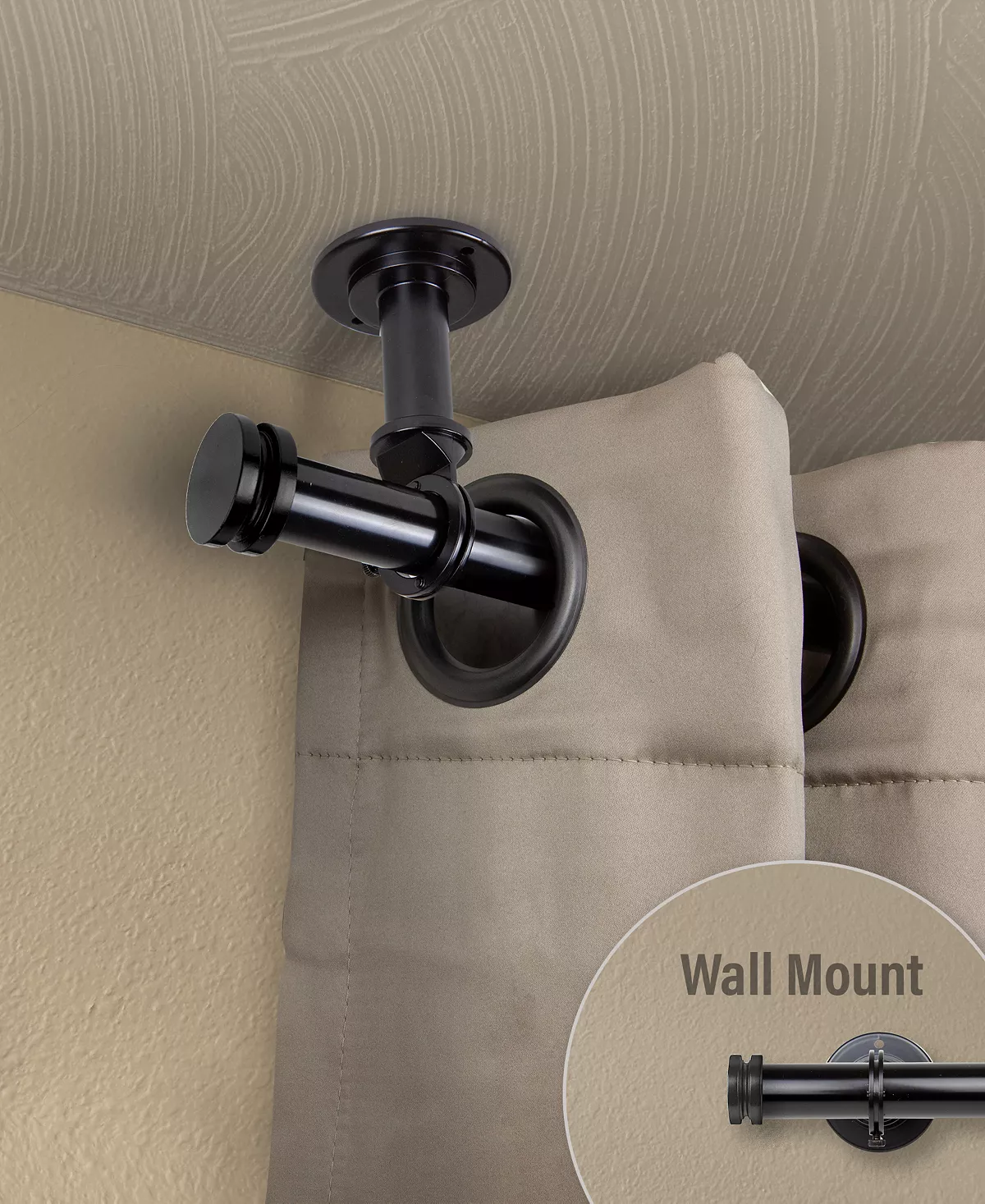 Rod Desyne Bun 1 Ceiling Curtain Rod/Room Divider 160-240 6 Rod Desyne Bun 1 Ceiling Curtain Rod/Room Divider 160-240 - Image 4