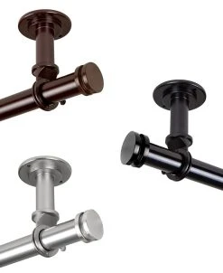 Rod Desyne Bun 1 Ceiling Curtain Rod/Room Divider 28-48