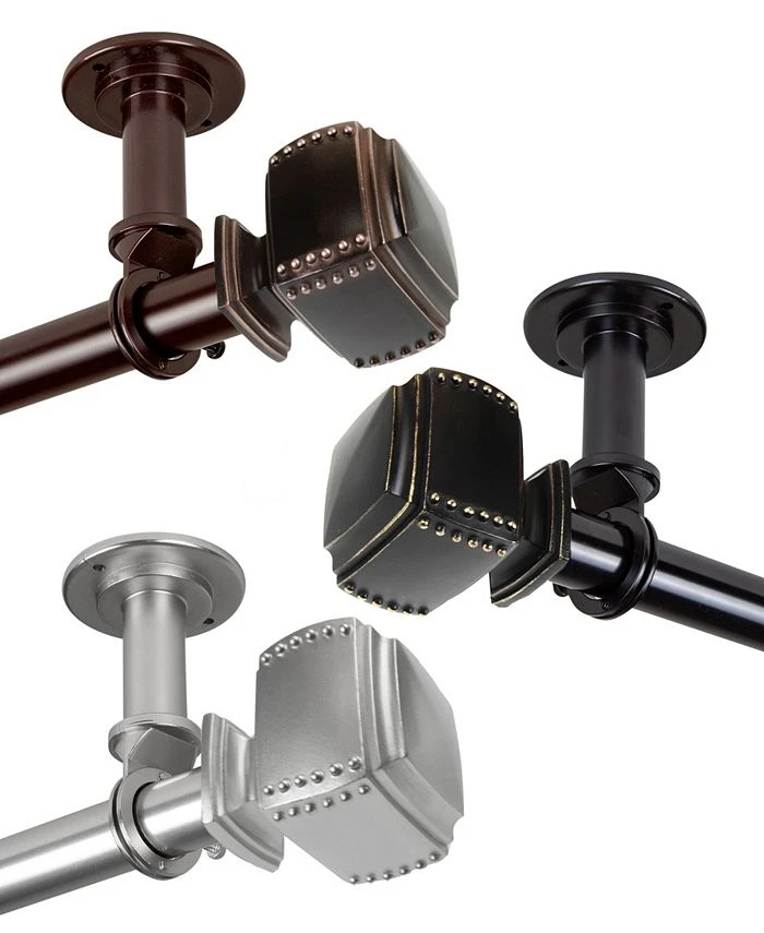 Rod Desyne Bennett 1 Ceiling Curtain Rod/Room Divider 120-170 3 Rod Desyne Bennett 1 Ceiling Curtain Rod/Room Divider 120-170