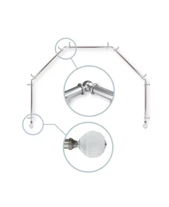 Rod Desyne Faceted 13/16 5-Sided Bay Window Curtain Rod 28-48 8 Rod Desyne Faceted 13/16 5-Sided Bay Window Curtain Rod 28-48 -Chic Home Store 12653716 fpx