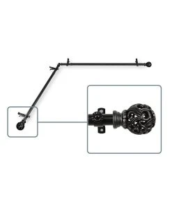 Rod Desyne Adora 13/16 Corner Window Curtain Rod 120-170