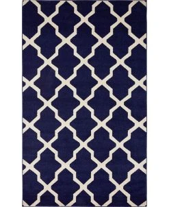 Bayshore Home Arbor Arb2 Navy Blue 5' X 8' Area Rug