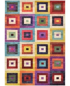 Bayshore Home Newwolf New2 Multi 7' X 10' Area Rug