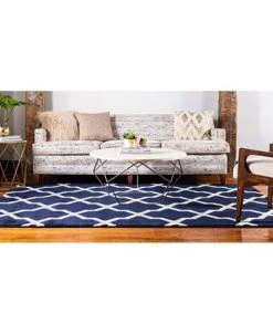 Bayshore Home Arbor Arb2 Navy Blue 5' X 8' Area Rug -Chic Home Store 13070539 fpx