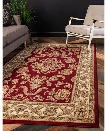 Bayshore Home Passage Psg5 Red 5' X 8' Area Rug 4 Bayshore Home Passage Psg5 Red 5' X 8' Area Rug - Image 2
