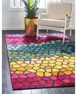 Bayshore Home Newwolf New2 Multi 7' X 10' Area Rug -Chic Home Store 13072310 fpx