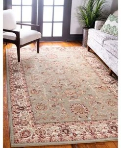 Bayshore Home Passage Psg8 Light Green 5' X 8' Area Rug 12 Bayshore Home Passage Psg8 Light Green 5' X 8' Area Rug -Chic Home Store 13073515 fpx