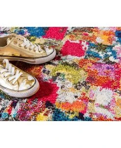 Bayshore Home Newwolf New3 Multi 7' X 10' Area Rug -Chic Home Store 13372143 fpx