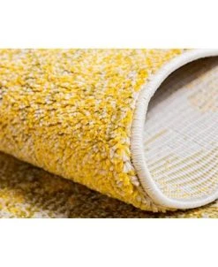 Bayshore Home Newwolf New4 Yellow 7' X 10' Area Rug -Chic Home Store 13372313 fpx