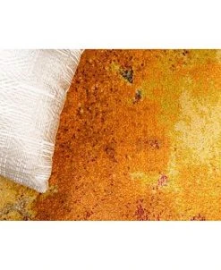 Bayshore Home Newwolf New4 Yellow 7' X 10' Area Rug -Chic Home Store 13372315 fpx