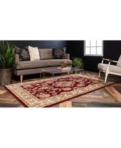 Bayshore Home Passage Psg5 Red 5' X 8' Area Rug 15 Bayshore Home Passage Psg5 Red 5' X 8' Area Rug -Chic Home Store 13388941 fpx