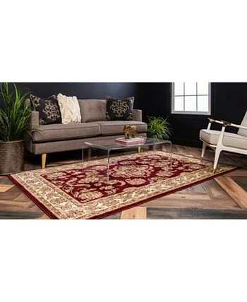 Bayshore Home Passage Psg5 Red 5' X 8' Area Rug 7 Bayshore Home Passage Psg5 Red 5' X 8' Area Rug - Image 5