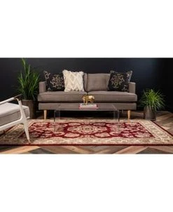 Bayshore Home Passage Psg5 Red 5' X 8' Area Rug 16 Bayshore Home Passage Psg5 Red 5' X 8' Area Rug -Chic Home Store 13388942 fpx