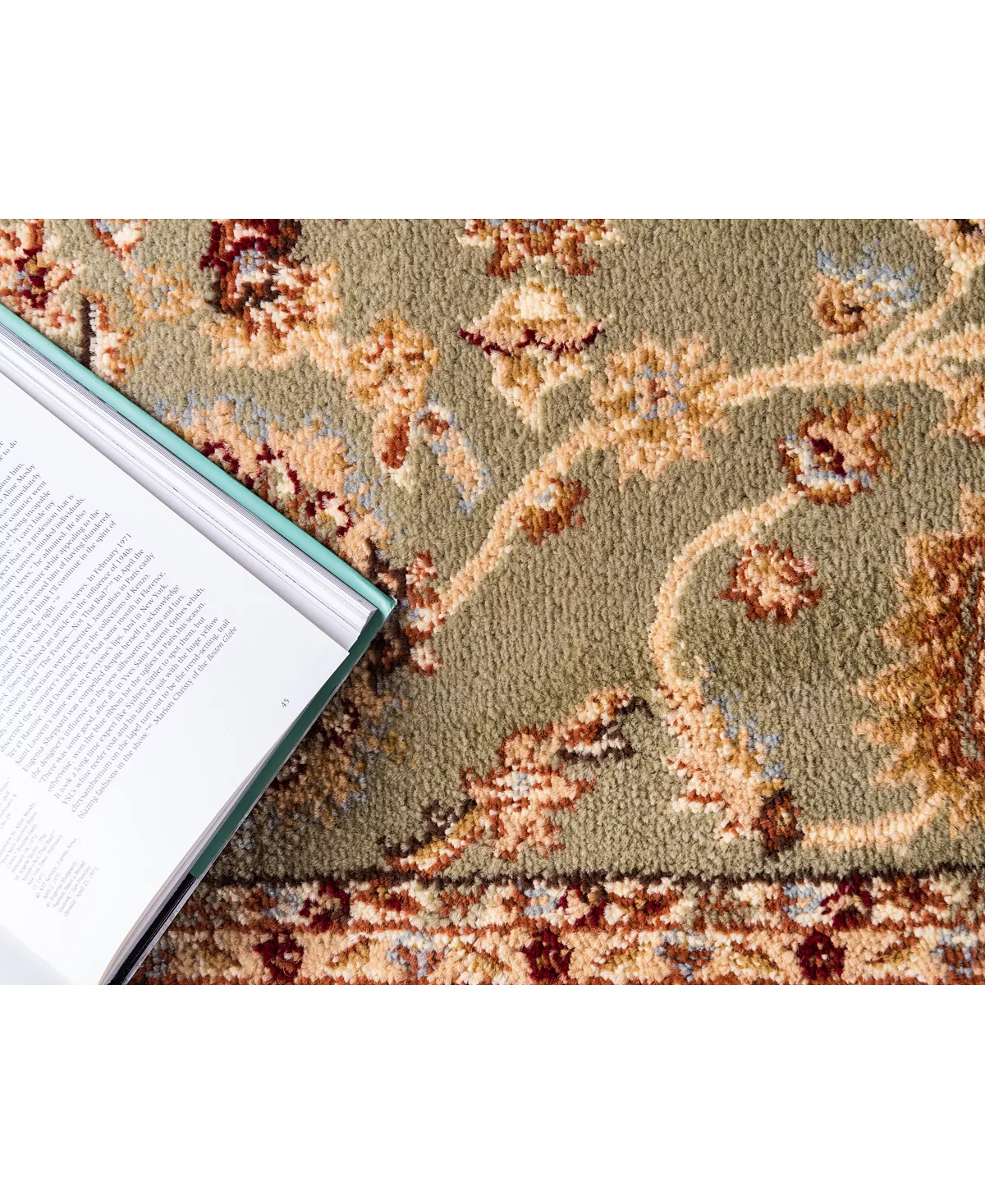 Bayshore Home Passage Psg8 Light Green 5' X 8' Area Rug 11 Bayshore Home Passage Psg8 Light Green 5' X 8' Area Rug - Image 9