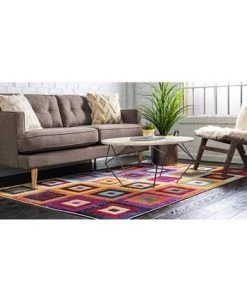 Bayshore Home Newwolf New2 Multi 7' X 10' Area Rug -Chic Home Store 13391489 fpx