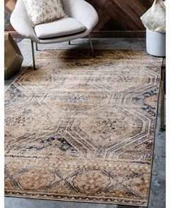 Bayshore Home Odette Ode5 Navy Blue 5' X 8' Area Rug -Chic Home Store 13493848 fpx