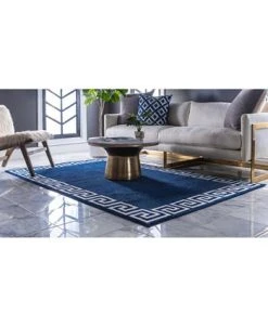 Bayshore Home Anzu Anz2 Navy Blue 8' X 11' 4 Area Rug -Chic Home Store 13518007 fpx