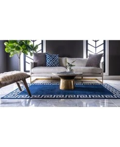 Bayshore Home Anzu Anz2 Navy Blue 8' X 11' 4 Area Rug -Chic Home Store 13518008 fpx