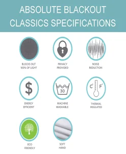 Lush D&eacute;cor Faux Linen 84x52 Absolute Blackout Single Window Panel -Chic Home Store 13814421 fpx