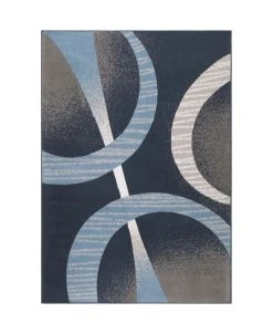 Global Rug Designs Loma LOM02 Dark Blue 7'8 X 10'7 Area Rug