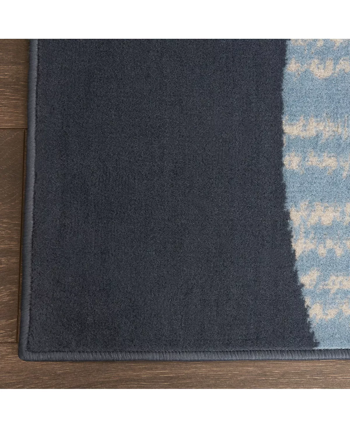 Global Rug Designs Loma LOM02 Dark Blue 7'8 X 10'7 Area Rug 5 Global Rug Designs Loma LOM02 Dark Blue 7'8 X 10'7 Area Rug - Image 3
