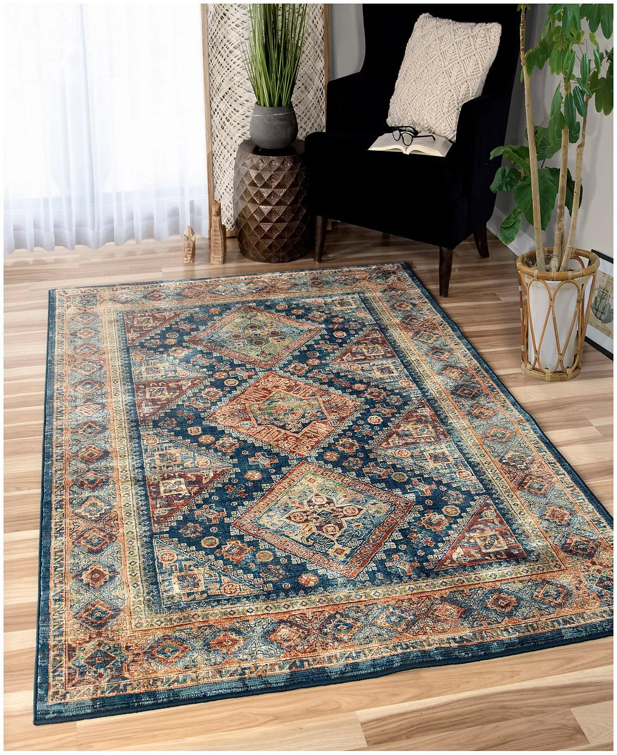 Palmetto Living Alexandria Olympus Navy 5'1 X 7'6 Area Rug 6 Palmetto Living Alexandria Olympus Navy 5'1 X 7'6 Area Rug - Image 4