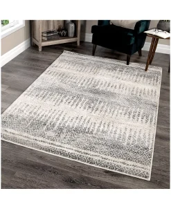 Palmetto Living Riverstone Pinnacle Cloud Gray 5'3 X 7'6 Area Rug 10 Palmetto Living Riverstone Pinnacle Cloud Gray 5'3 X 7'6 Area Rug -Chic Home Store 15194855 fpx