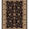 KM Home CLOSEOUT! 1592/1011/BLACK Pesaro Black 5'5 X 7'7 Area Rug -Chic Home Store 15195015 fpx