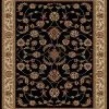 KM Home CLOSEOUT! 1596/1312/BLACK Pesaro Black 7'9 X 11' Area Rug -Chic Home Store 15195025 fpx