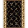 KM Home CLOSEOUT! 1427/1723/BLACK Navelli Black 7'9 X 11'6 Area Rug -Chic Home Store 15195075 fpx