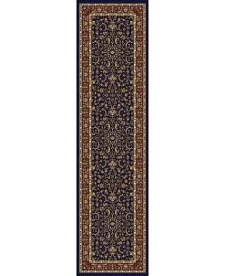 KM Home CLOSEOUT! 1318/1543/NAVY Navelli Blue 2'2 X 8' Runner Rug