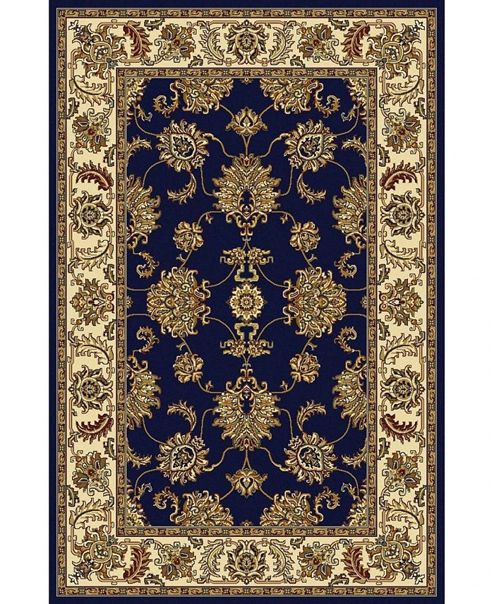 KM Home CLOSEOUT! 1330/1242/NAVY Navelli Blue 7'9 X 9'6 Area Rug 3 KM Home CLOSEOUT! 1330/1242/NAVY Navelli Blue 7'9 X 9'6 Area Rug
