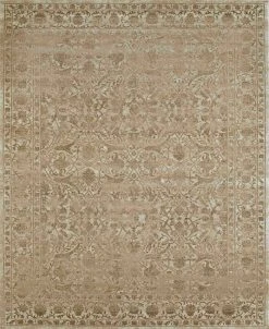 KM Home CLOSEOUT! 3564/0021/BONE Cantu Ivory/ Cream 5'3 X 7'3 Area Rug