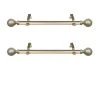 Rod Desyne Globe 1 Side Curtain Rod 12-20 (Set Of 2) 2 Rod Desyne Globe 1 Side Curtain Rod 12-20 (Set Of 2) -Chic Home Store 15926464 fpx