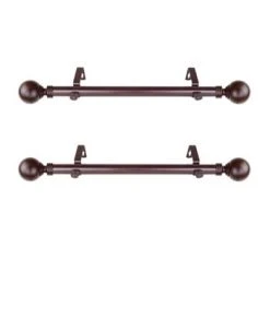 Rod Desyne Globe 1 Side Curtain Rod 12-20 (Set Of 2) -Chic Home Store 15926469 fpx