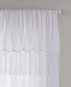 Elrene Calypso 52 X 84 Macramé Tassel Semi-Sheer Curtain Panel 8 Elrene Calypso 52 X 84 Macramé Tassel Semi-Sheer Curtain Panel -Chic Home Store 16495329 fpx